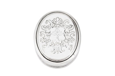 Lot 725 - A Queen Anne Britannia standard silver tobacco box, London 1711 by Edward Cornock (reg. 14th July 1707)