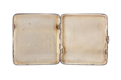 Lot 306 - An early 20th century Austrian 900 standard silver and enamel novelty cigarette case, Vienna circa 1910 by Alexander Sturm (active 1885-1915)