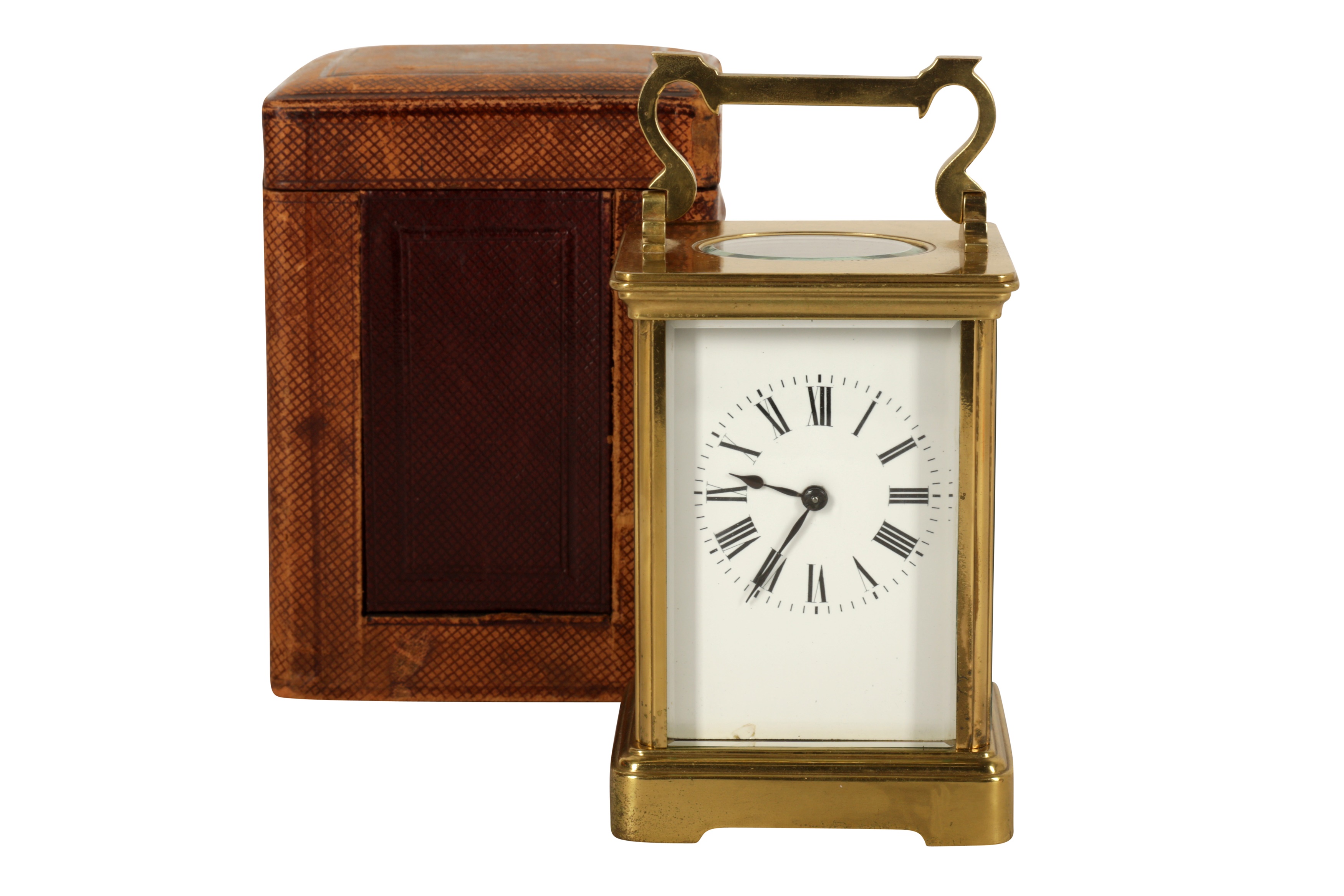 Lot 87 A French Brass Carriage Clock