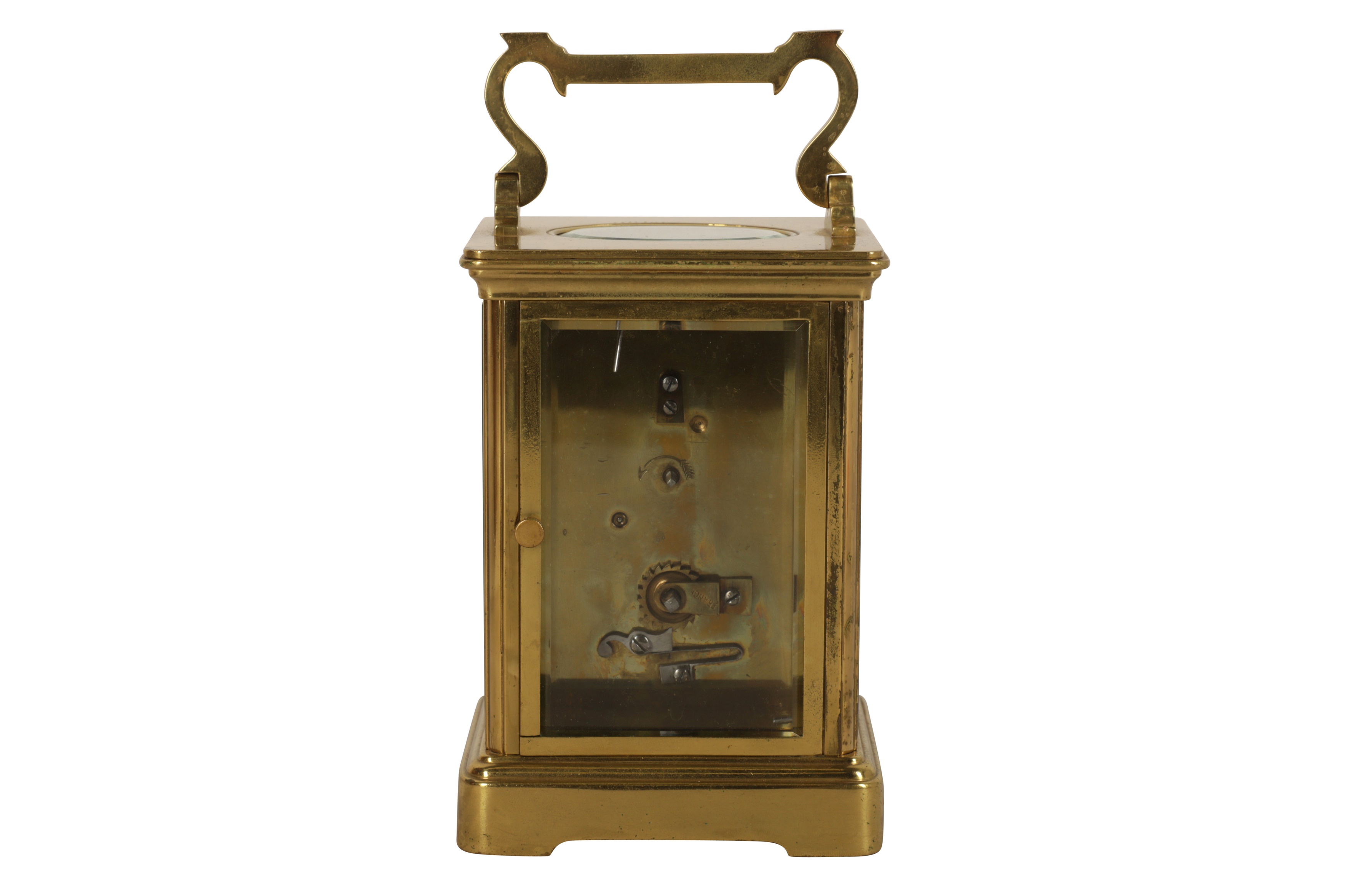 Lot 87 A French Brass Carriage Clock