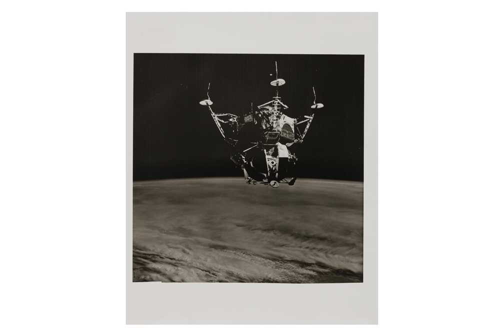 Lot 10 - The Apollo 9 Lunar Module, Spider, flies away from the command module, Gumdrop.