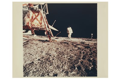 Lot 89 - Apollo 12 - Side View of LM with Astronaut & TV Camera