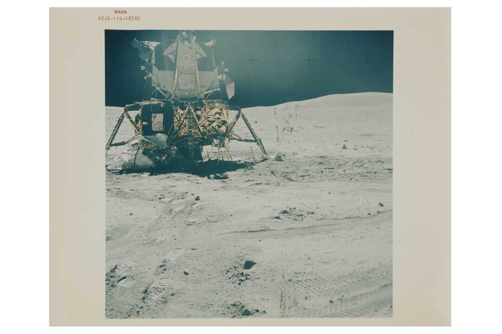 Lot 27 - Apollo 16 LM "Orion" on the lunar surface at Descartes