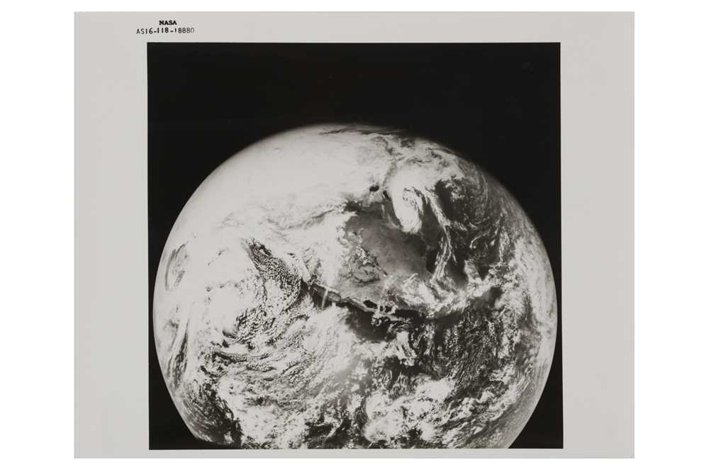 Lot 19 - Apollo 16 view of the earth from translunar injection