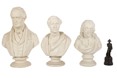 Lot 686 - GROUP OF PARIAN WARE MALE BUSTS