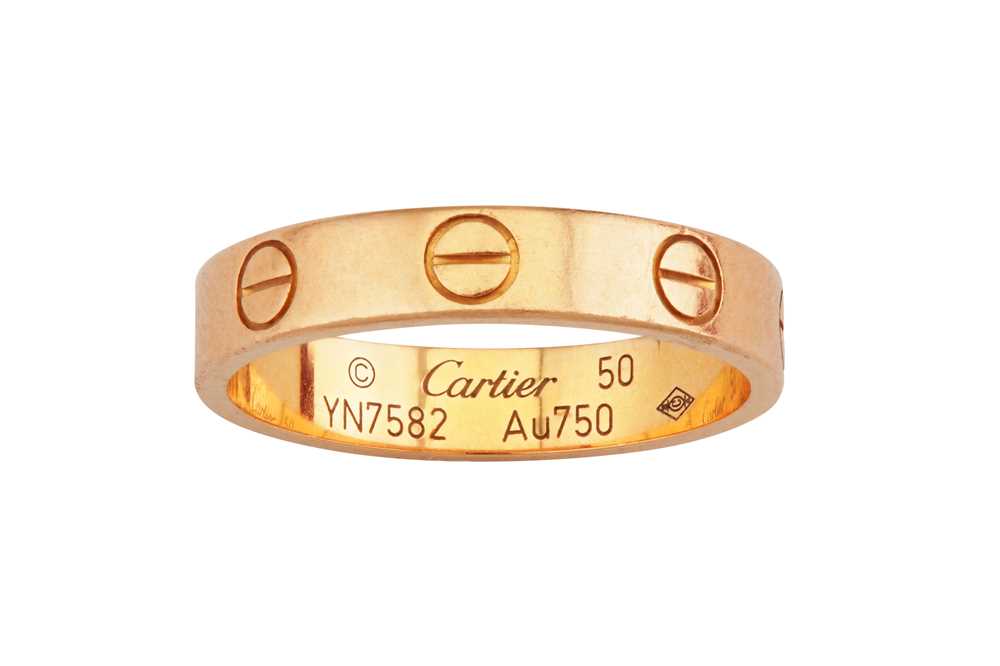 Lot 77 - Cartier Ι A 'Love' ring