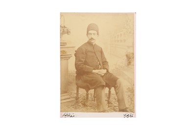 Lot 449 - TWO PORTRAIT PHOTOGRAPHS OF MORTEZA KHAN, MUMTAZ AL-MULK