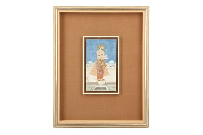 Lot 316 - A MUGHAL PRINCE RELAXING ON A TERRACE