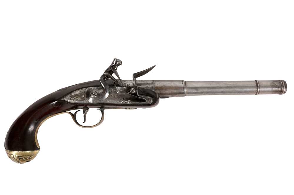 Lot 76 - QUEEN ANNE FLINTLOCK PISTOL