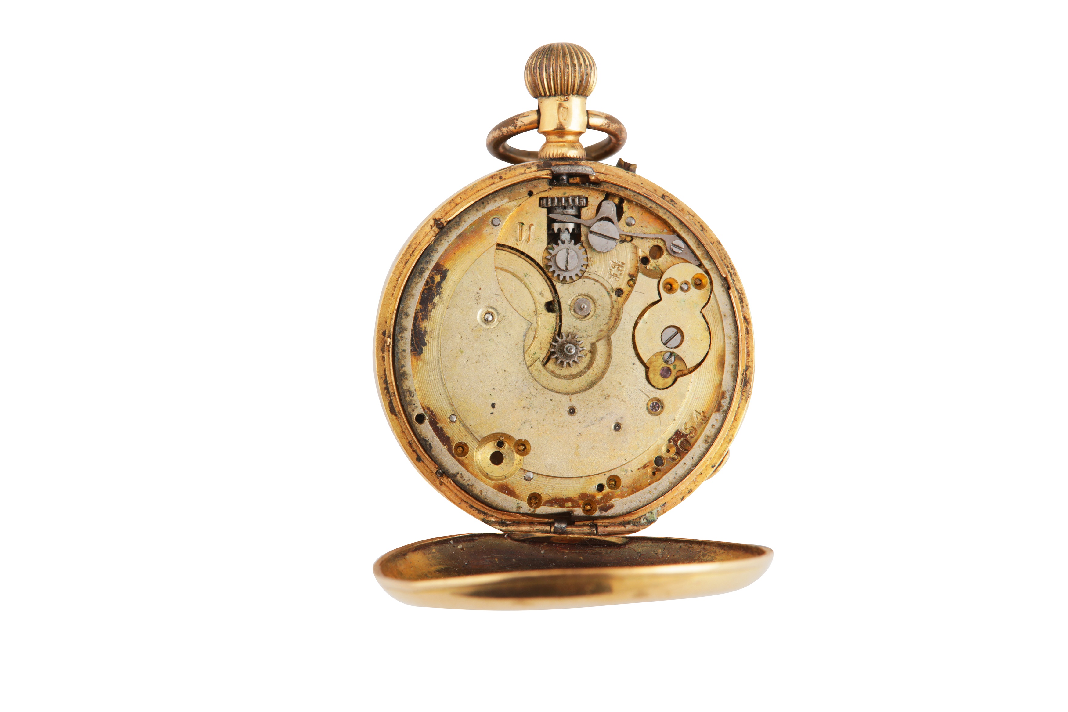 Lot 68 - HALF HUNTER POCKET WATCH.