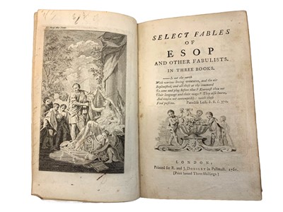Lot 124 - Aesop. Select Fables of Esop and Other Fabulists. 1761