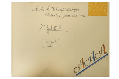 Lot 9 - Autograph Album.- Incl. Queen Elizabeth II, Prince Philip, Ian Fleming & Others