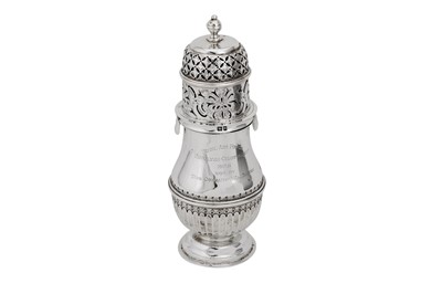 Lot 571 - A George V sterling silver sugar caster, London 1925 by Goldsmiths and Silversmiths