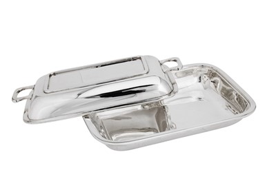 Lot 564 - A mid-20th century Thai silver entrée dish, Bangkok circa 1950 by H. Sena