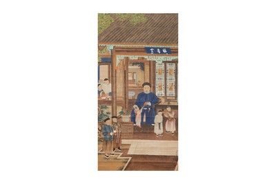 Lot 766 - FOLLOWER OF LANG SHINING GIUSEPPE CASTIGLIONE,  郎世寧（款）((1688 – 1766)