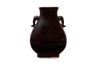 Lot 155 - A CHINESE COPPER-RED VASE, HU
