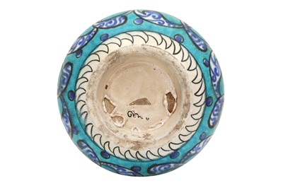 Lot 501 - AN OTTOMAN REVIVAL IZNIK-STYLE POTTERY VASE