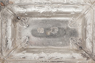 Lot 690 - A cased set of George II sterling silver tea caddies and sugar box, London 1755 by George Methuen (reg. 3rd Aug 1743)