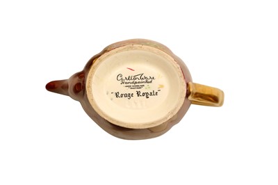 Lot 519 - A CARLTON WARE ROUGE ROYALE COFFEE SET, CIRCA 1940s