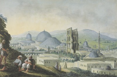 Lot 95 - Mayer (Luigi) Artist. Original watercolour Jerusalem with the Church of the Holy Sepulchre