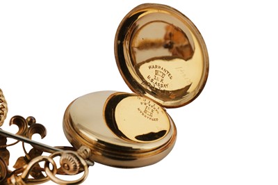 Lot 59 - WALTHAM GOLD POCKET WATCH.