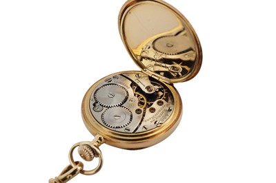 Lot 59 - WALTHAM GOLD POCKET WATCH.