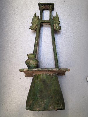 Lot 4 - A CHINESE GREEN-GLAZED MODEL OF A WELL