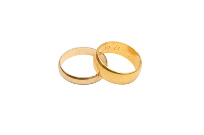 Lot 795 - TWO GOLD BANDS