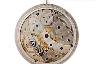 Lot 56 - WEGELIN FILS POCKET WATCH, PLATINUM.