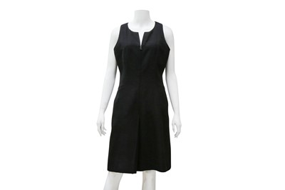 Lot 765 - Chanel Black Wool Sleeveless Dress - Size 38