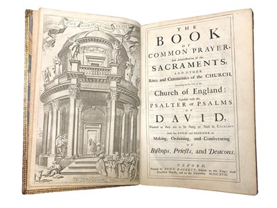 Lot 27 - Book of Common Prayer, John Baskett, Oxford, 1718