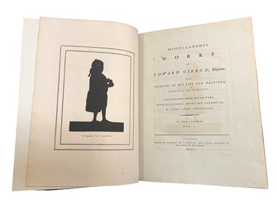 Lot 42 - Gibbon Miscellaneoius Works, 3 vol. 1st ed, 1796, 1815