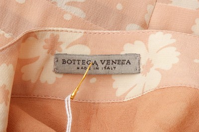 Lot 46 - Bottega Veneta Blush Silk Floral Print Dress - Size 44