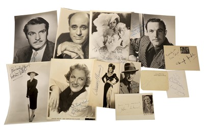 Lot 24 - Autograph Collection.- Actors, Politicians, Dancers & Others