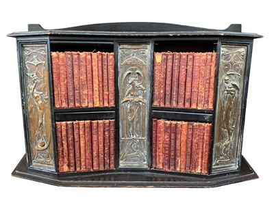 Lot 150 - Shakespeare Wks & art nouveau table-top bookcase. [1897-1910]