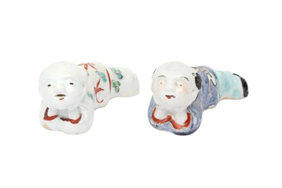 Lot 626 - A PAIR OF JAPANESE ARITA 'BOYS' BIRD WHISTLES