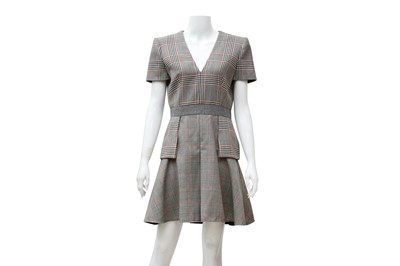 Lot 690 - Alexander McQueen Wool Short Sleeve Dress - Size 42