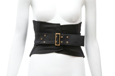 Lot 623 - Gucci Black Corset Waist Belt - Size 38