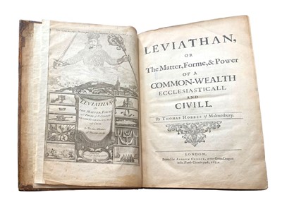 Lot 138 - Hobbes. Leviathan, second edition, 1651 [i.e. 1678]