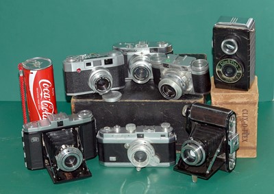 Lot 194 - Foca Leica Copy Camera & Other Vintage Cameras.