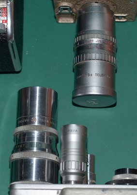 Lot 349 - 3 Bolex 8mm Cine Cameras, plus two others