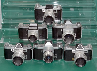 Lot 472 - Group of Six Praktina & Prakticar 35mm SLR Cameras.