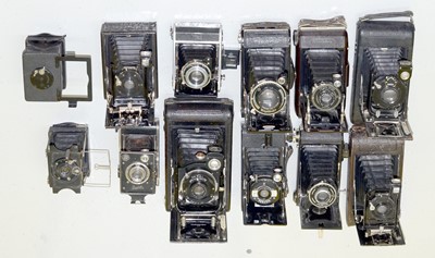 Lot 362 - Group of 12 Good Folding Cameras.