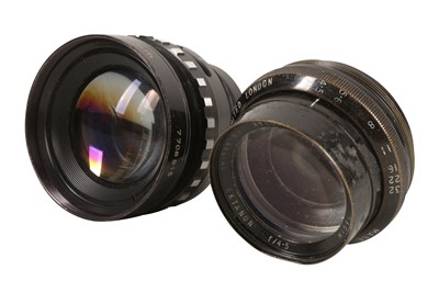 Lot 256 - A pair of Kodak Ektanon and Rodenstock Rodagon Enlarging Lenses