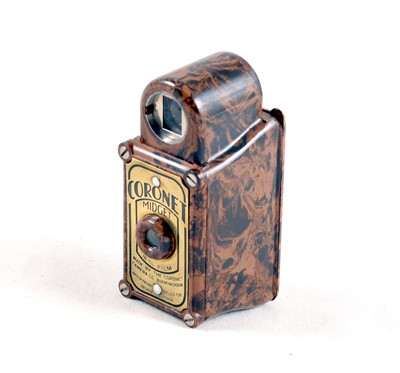 Lot 2 - Mottled Brown Coronet Midget Sub Miniature Camera.