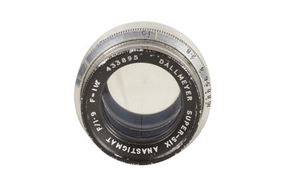 Lot 318 - A Dallmeyer 1 1/2" f/1.9 Super-Six Anastigmat