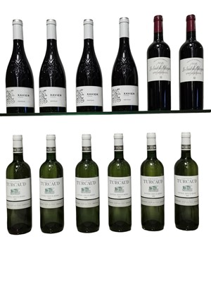 Lot 130 - Assorted Bordeaux and Ventoux, to include: Chateau Turcaud, Entre-Deux-Mers, 2020, six bottles and five others