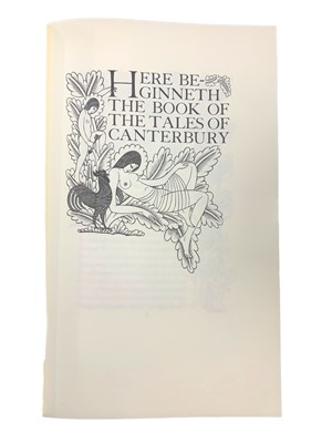 Lot 172 - Folio Society.- Chaucer (Geoffrey) & Gill (Eric, illustrator) The Canterbury Tales