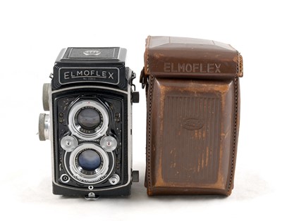 Lot 213 - An Uncommon Elmoflex. A Rolleiflex Copy with Olympus Lenses.