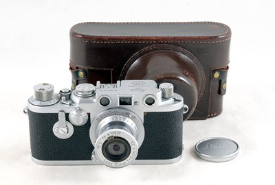 Lot 174 - Leica IIIf Rangefinder Camera (with Self Timer) & 5cm Elmar Lens.
